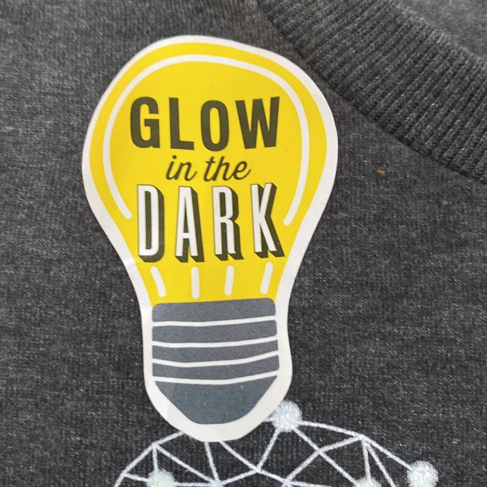 Glow in the Dark Kids Baseball T-shirt, Size 10/12